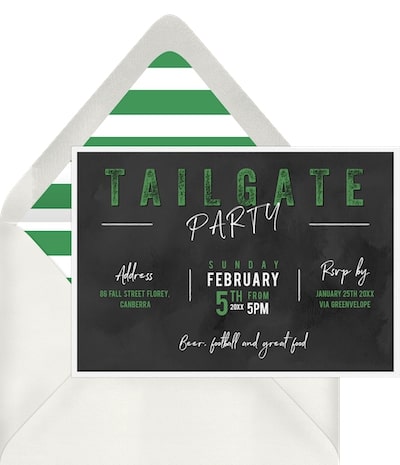 Football Party Invitation