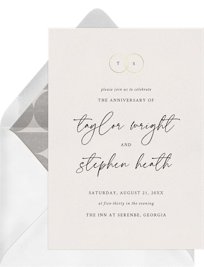 Forever Rings Invitation