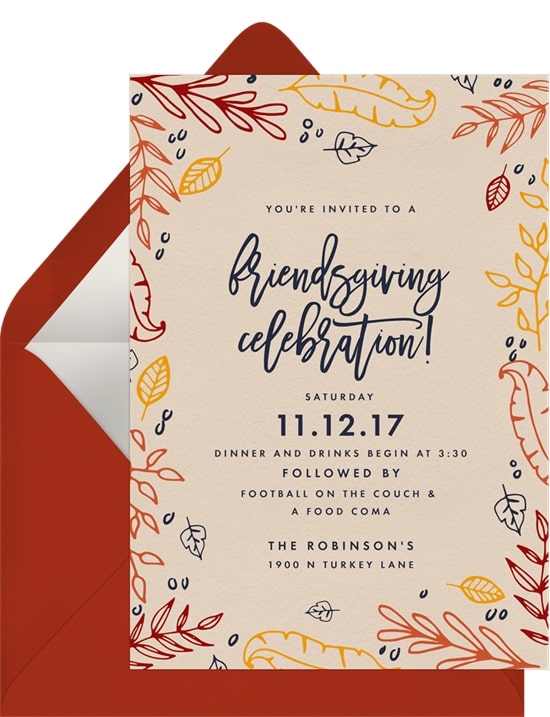 Welcome Your Closest Friends With These Friendsgiving Invitation Ideas