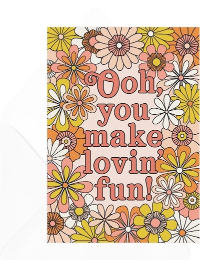 Anniversary gifts for her: Fun Love Card