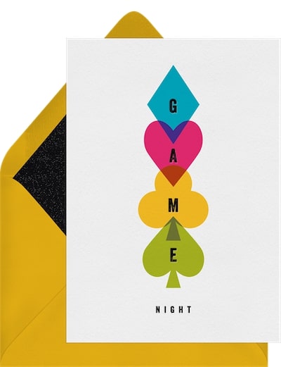 15th birthday ideas: Game Night Invitation