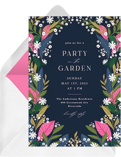 Garden Fest Invitation