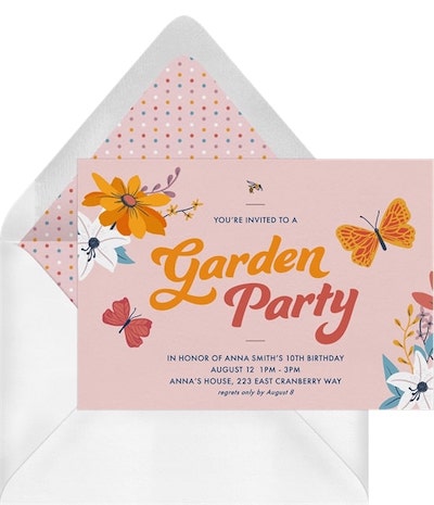 Garden Party Invitation