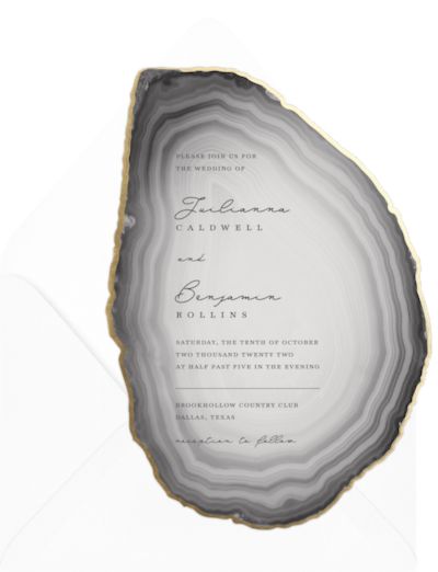 Gilded Agate Invitation