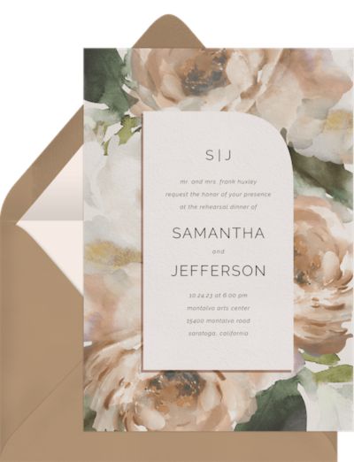 Gorgeous Blooms Invitation