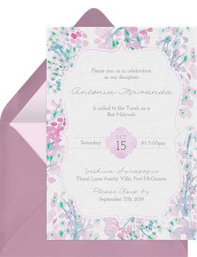 Gorgeous Watercolor Pastels Invitation