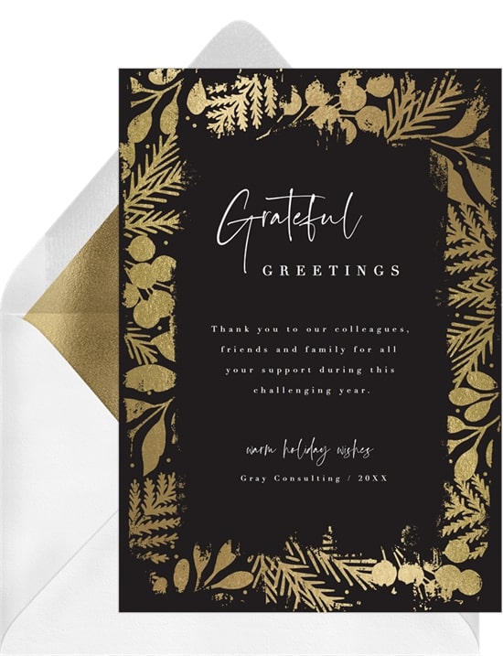 holiday greeting card messages for business