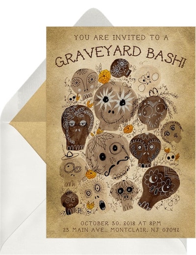 Graveyard Bash Invitation