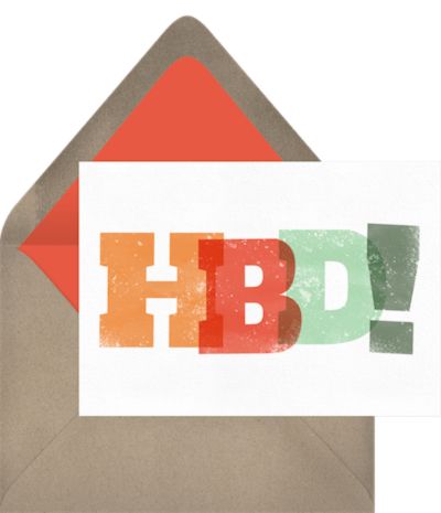 Happy birthday dad from daughter: HBD Card