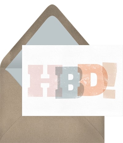HBD Card