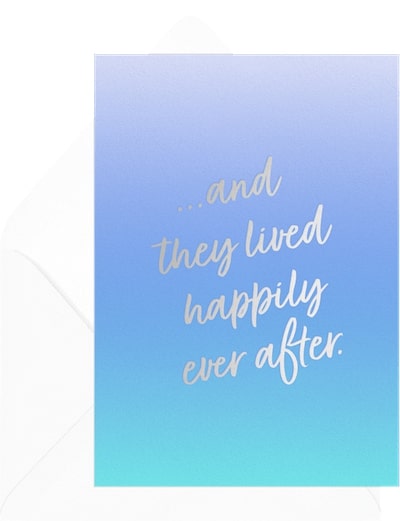 Happily Ever After Wishes Card