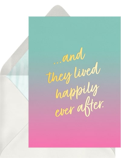 Wedding anniversary wishes for couple: Happily Ever After Wishes Card