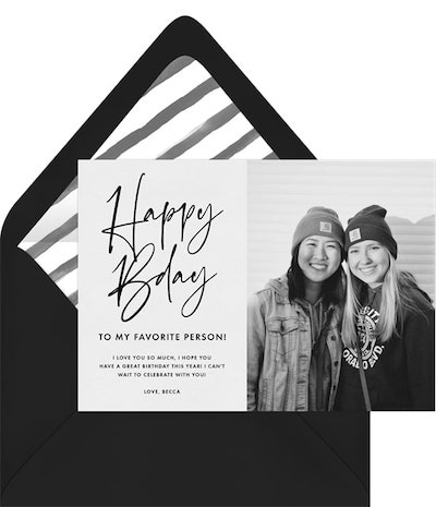 Birthday cards for mom: Happy Bday Frame Card