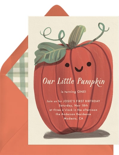Happy Pumpkin Invitation