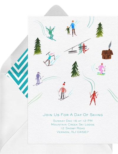 Hit The Slopes Invitation