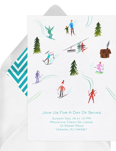 Hit the Slopes Invitation