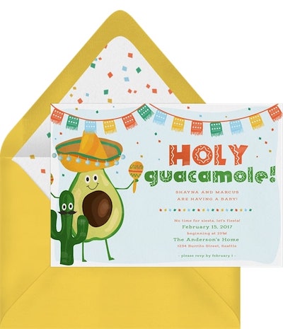 Holy Guacamole! Invitation