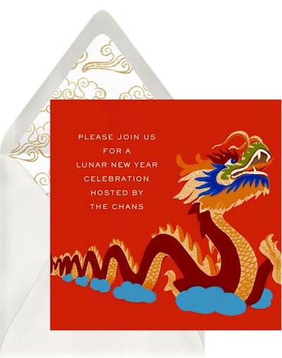 Horned Dragon Invitation