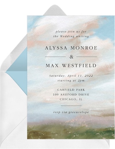 Impressionist Meadow Invitation