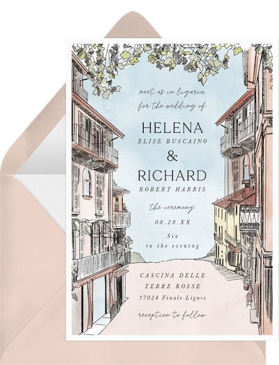 Italian Street Invitation