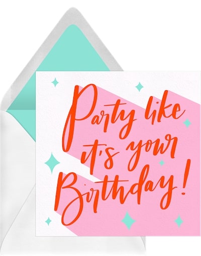 Happy late birthday: It's Your Birthday! Card