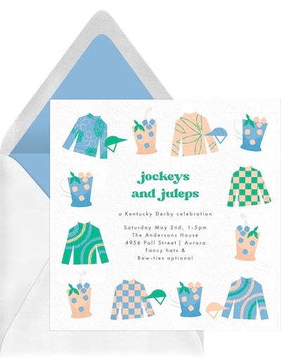 Jockeys and Juleps Invitation