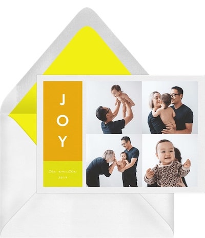 Religious Easter greetings: Joy Stack Card
