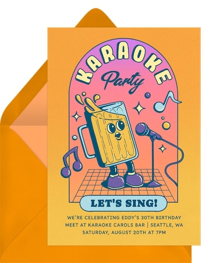 Karaoke Party! Invitation