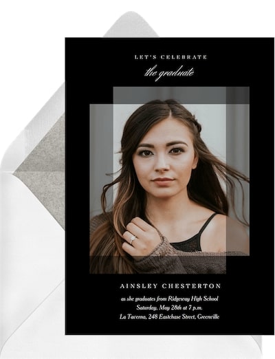 Nursing graduation invitations: Layered Graduate Invitation