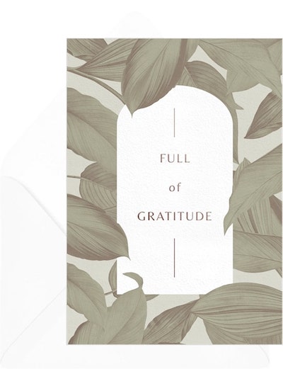 Leaves of Gratitude Card