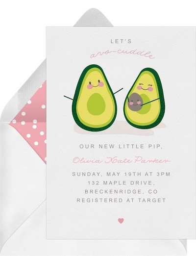 Let's Avo-Cuddle Invitation