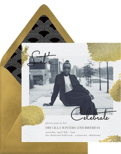 18th birthday invitations: Let's Celebrate Invitation