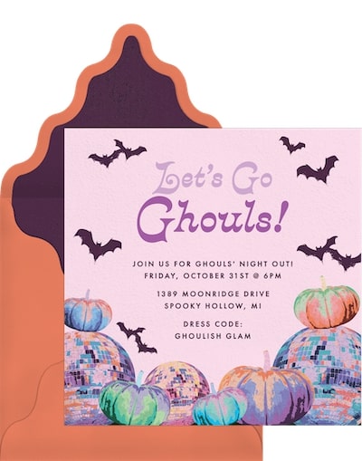 Halloween birthday invitations: Let's Go Ghouls Invitation