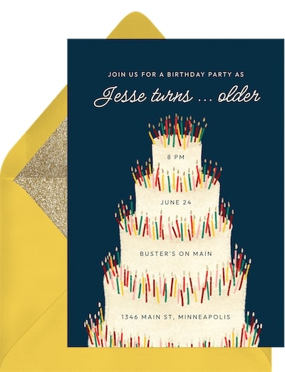 Loaded Layer Cake Invitation