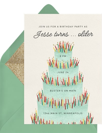 Loaded Layer Cake Invitation
