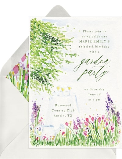 Lush Garden Invitation