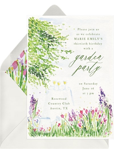 Garden party: Lush Garden Invitation