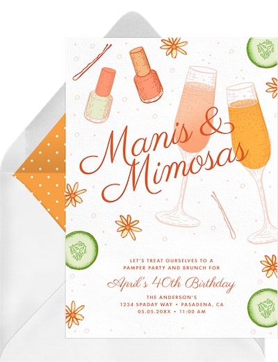 Manis & Mimosas Invitation
