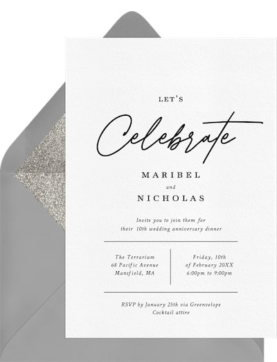 Minimalist Grid Invitation