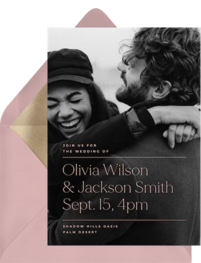 Minimalistic Type Invitation