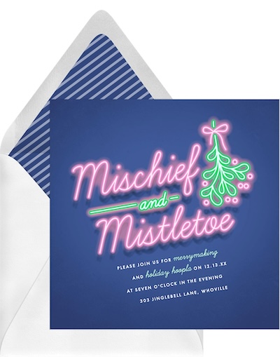 Mischief & Mistletoe Invitation