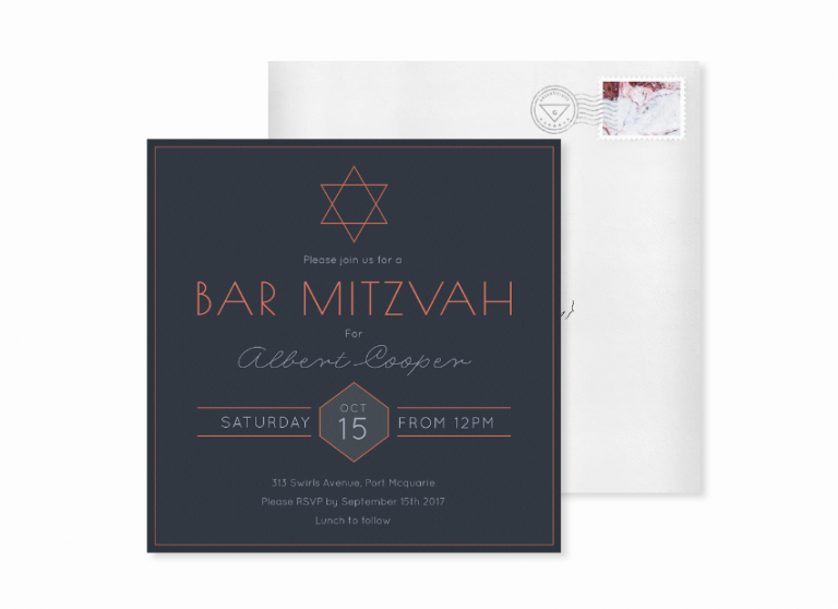 The Best All-in-One Mitzvah Invitation Designs - STATIONERS