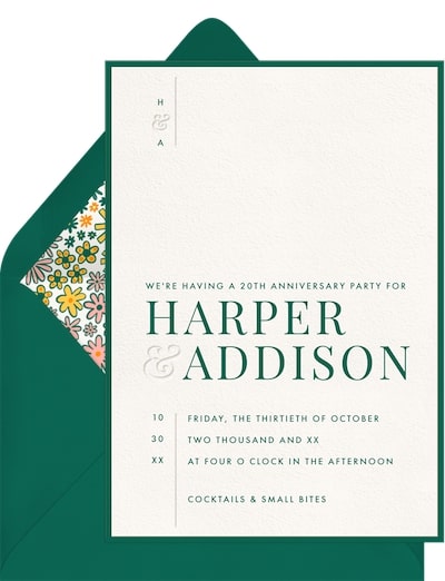 Modern Minimal Invitation