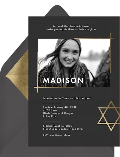 Modern Star Invitation