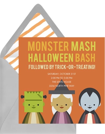 Halloween costume party: Monster Mash Invitation