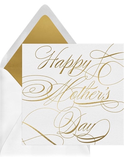 Mother in law Mothers Day messages: Mother's Day Flourish Card