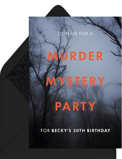 Murder Mystery Invitation