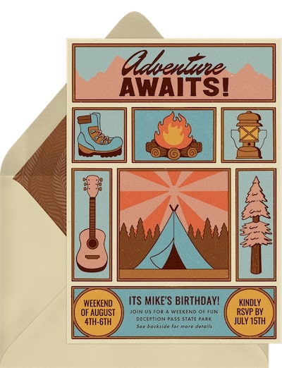 Nature Escape Invitation