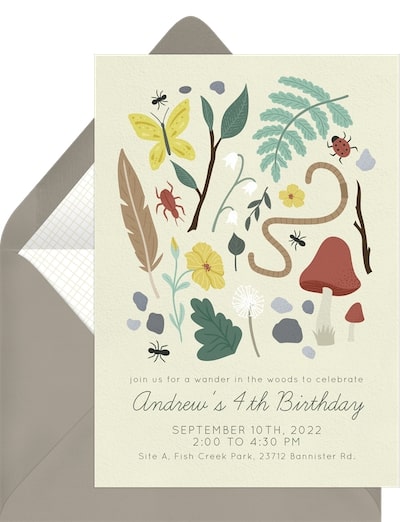 Nature Kid Invitation