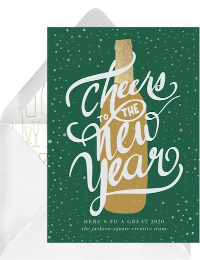New Year's Cheers Card